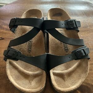 Black Birkenstock 3 Strap Sandals